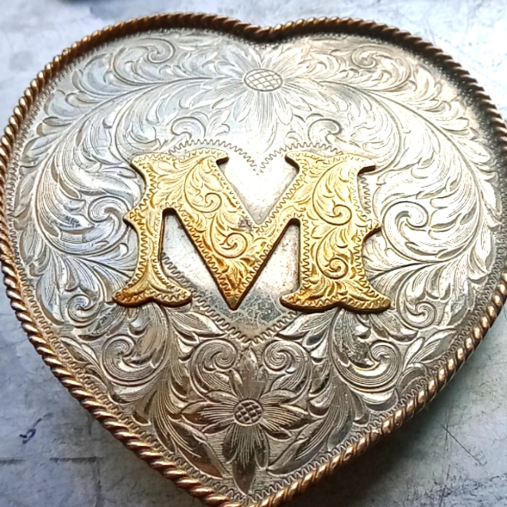 Sterling silver belt buckle